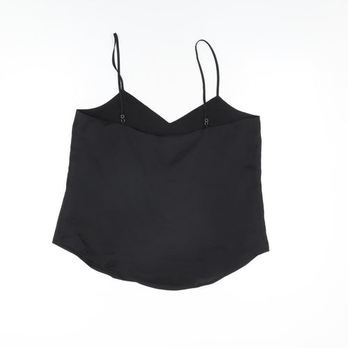 Gap Womens Black Polyester Camisole T-Shirt Size M V-Neck