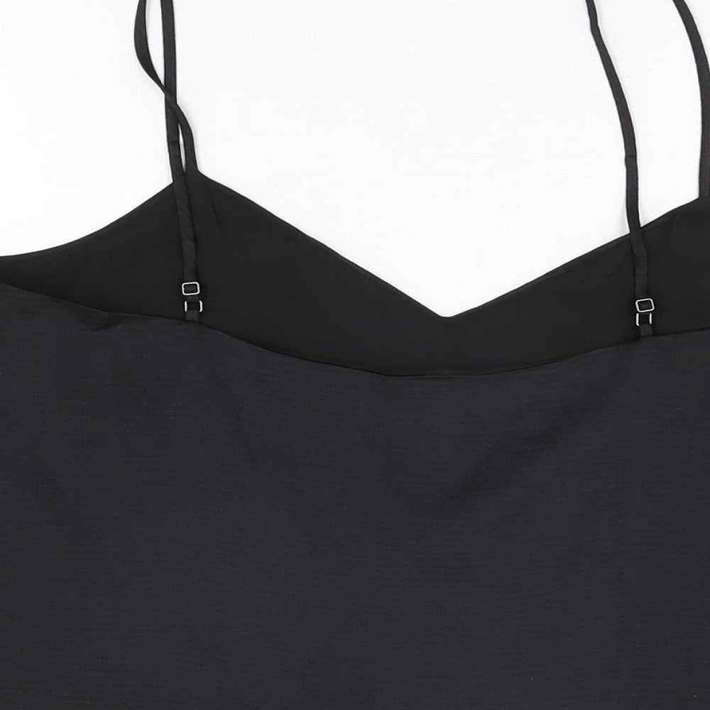 Gap Womens Black Polyester Camisole T-Shirt Size M V-Neck