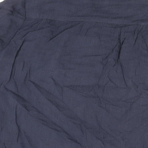 NEXT Womens Blue Cotton Basic T-Shirt Size 18 Round Neck