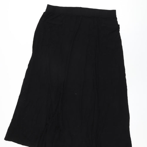 Yours Womens Black Viscose Swing Skirt Size 20