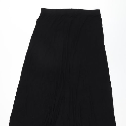 Yours Womens Black Viscose Swing Skirt Size 20