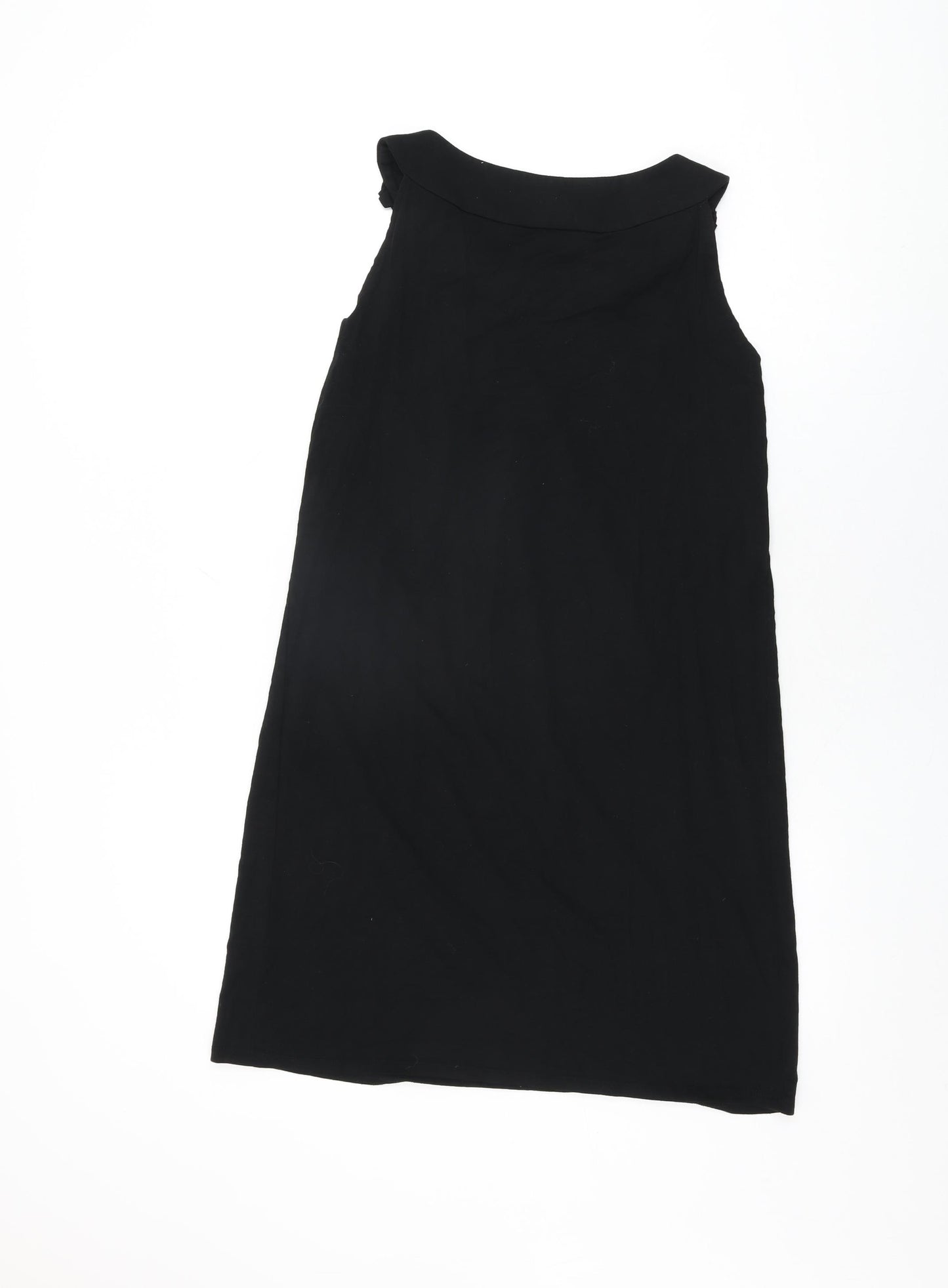 London Times Womens Black Rayon Shift Size M Round Neck Pullover