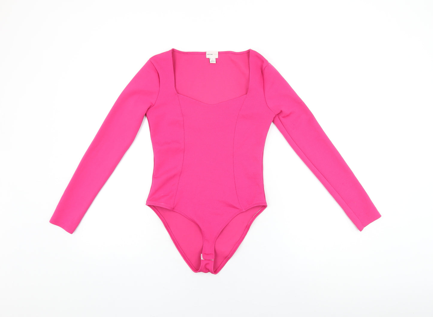 River Island Womens Pink Polyester Bodysuit One-Piece Size 8 Snap