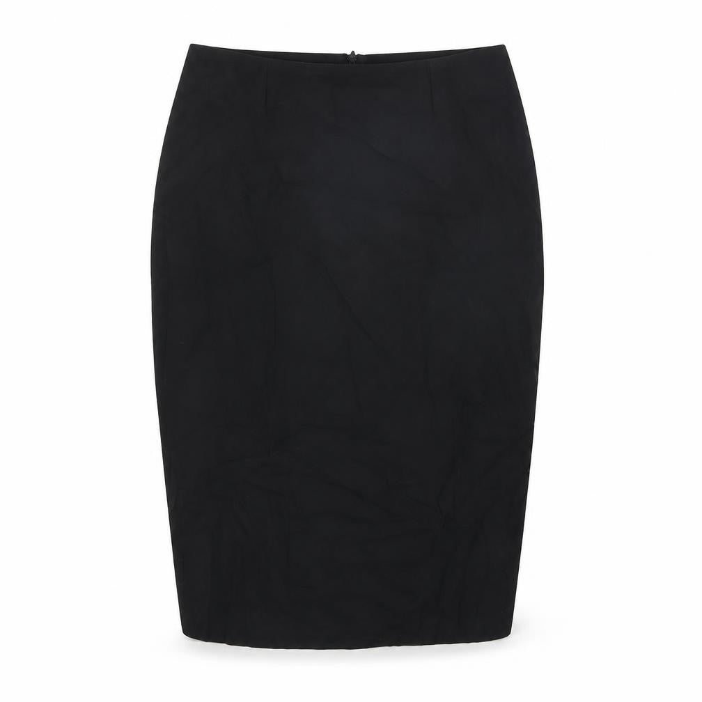 ASOS Womens Black Viscose Straight & Pencil Skirt Size 10 Zip