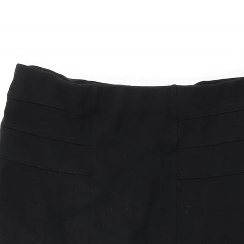 Marks and Spencer Womens Black Viscose Straight & Pencil Skirt Size 16