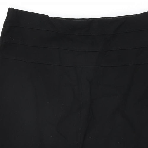 Marks and Spencer Womens Black Viscose Straight & Pencil Skirt Size 16