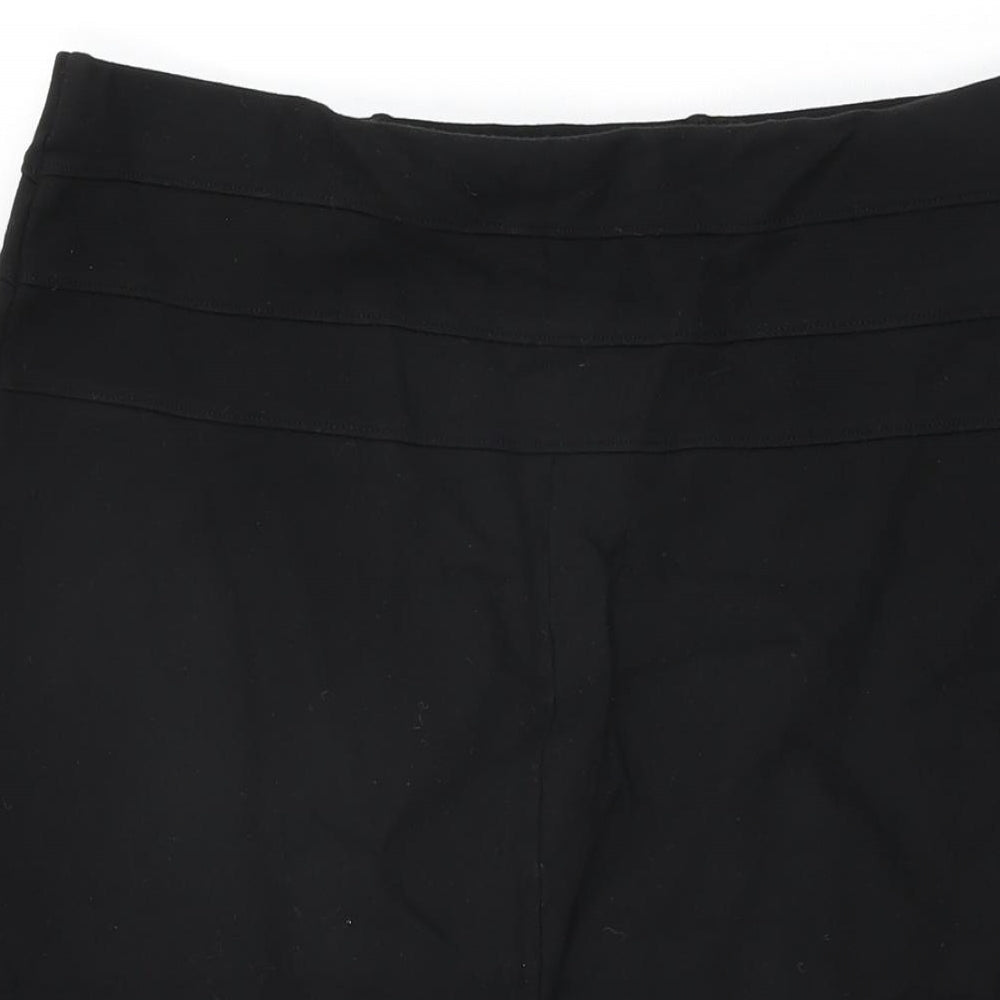 Marks and Spencer Womens Black Viscose Straight & Pencil Skirt Size 16