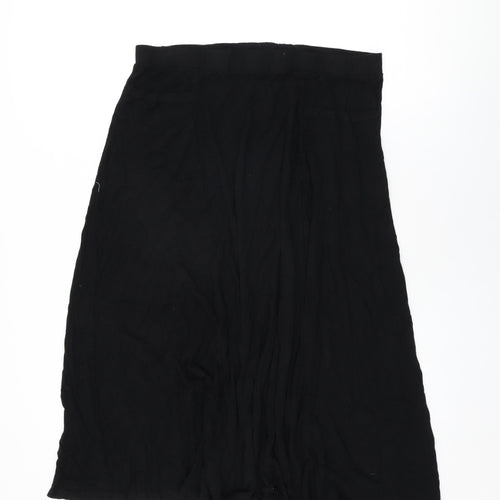 Yours Womens Black Viscose Swing Skirt Size 20