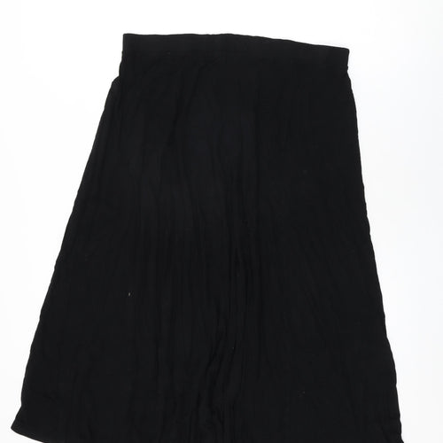 Yours Womens Black Viscose Swing Skirt Size 20