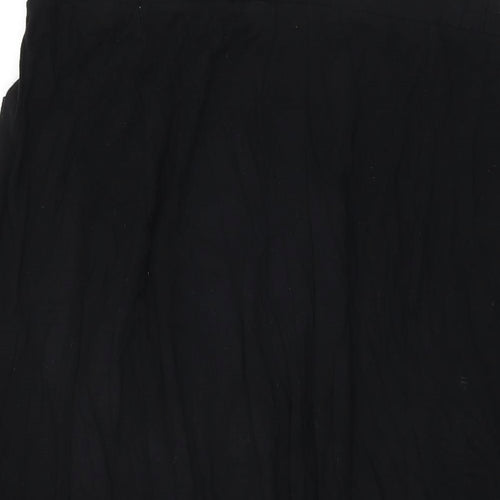 Yours Womens Black Viscose Swing Skirt Size 20