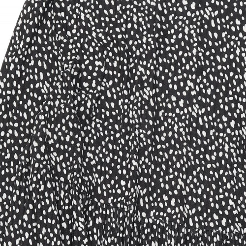 Evans Womens Black Polka Dot Polyester Shift Size 18 Round Neck Pullover