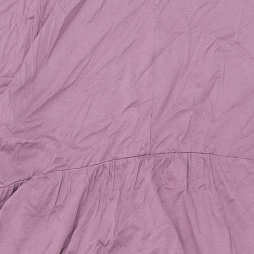 Yours Womens Purple Viscose Shift Size 18 Round Neck Pullover