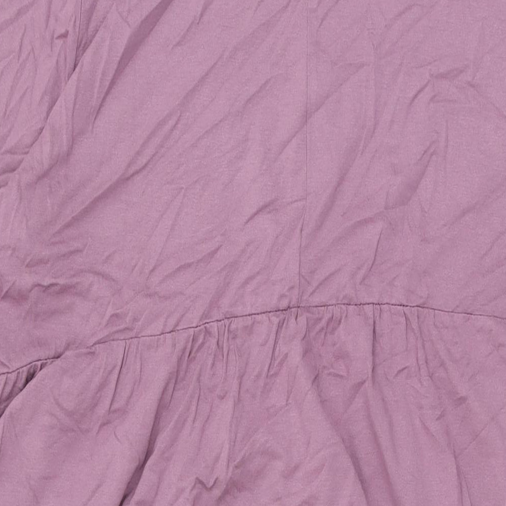 Yours Womens Purple Viscose Shift Size 18 Round Neck Pullover