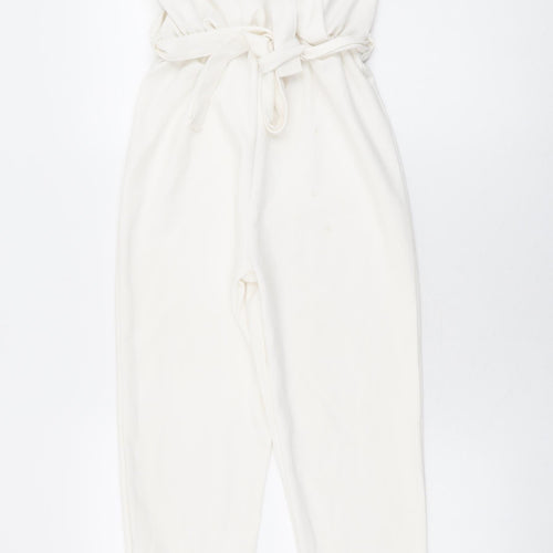 In the Style Womens White Polyester Jumpsuit One-Piece Size 8 L31 in Pullover