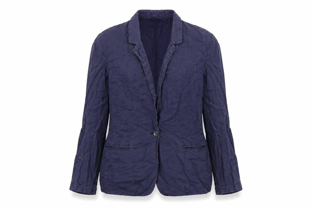 Sandwich Womens Blue Jacket Blazer Size 12 Button