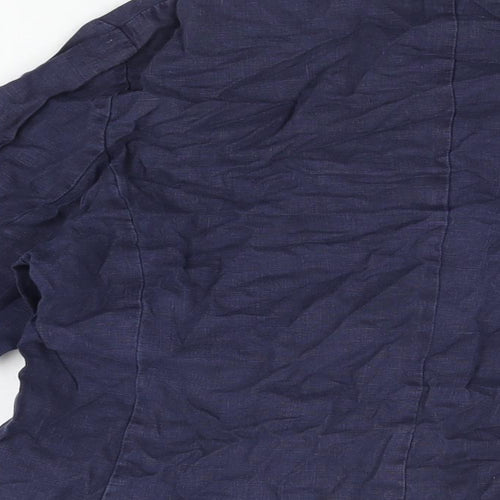 Sandwich Womens Blue Jacket Blazer Size 12 Button