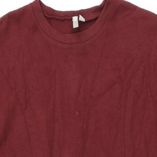 ASOS Womens Red Polyester Shift Size 14 Round Neck Pullover