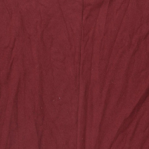 ASOS Womens Red Polyester Shift Size 14 Round Neck Pullover