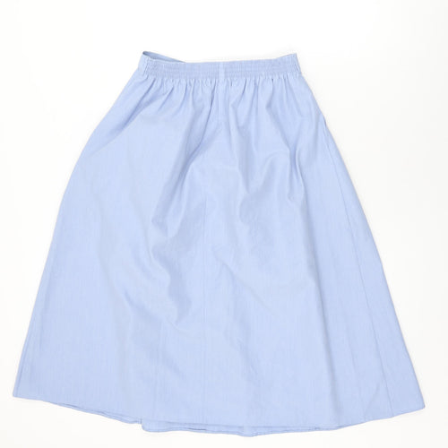 St Michael Womens Blue Polyester Swing Skirt Size 14