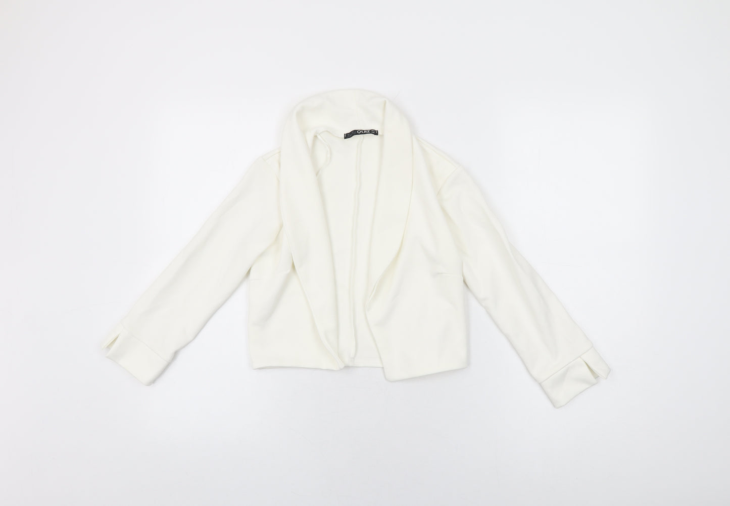 Quiz Womens White Jacket Size 8