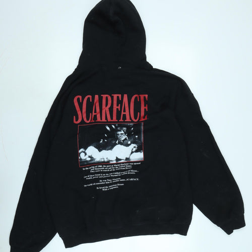 Scarface Mens Black Cotton Pullover Hoodie Size M