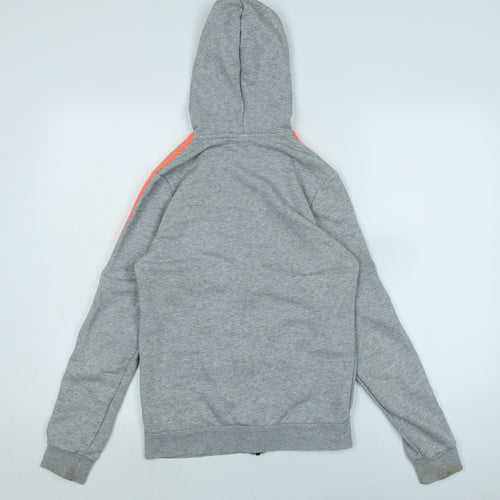 adidas Boys Grey Jacket Size 13-14 Years Zip - Adidas