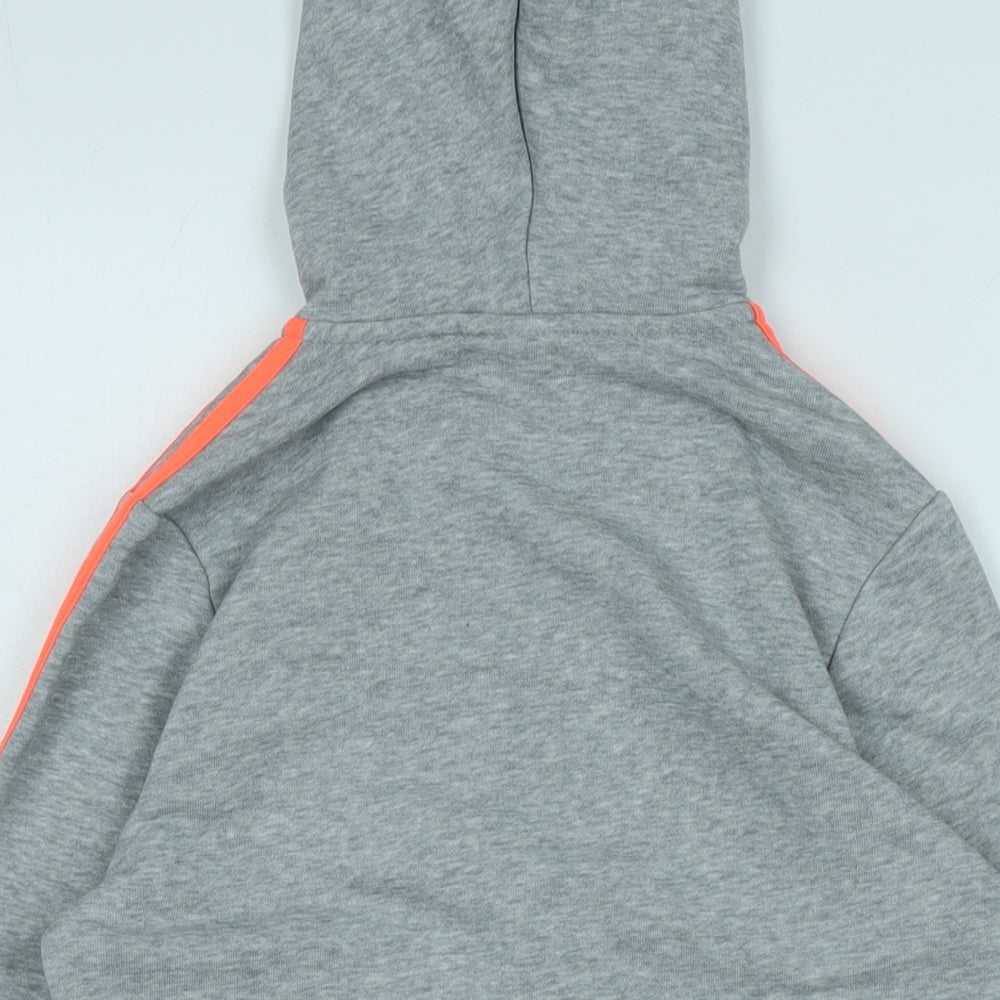 adidas Boys Grey Jacket Size 13-14 Years Zip - Adidas