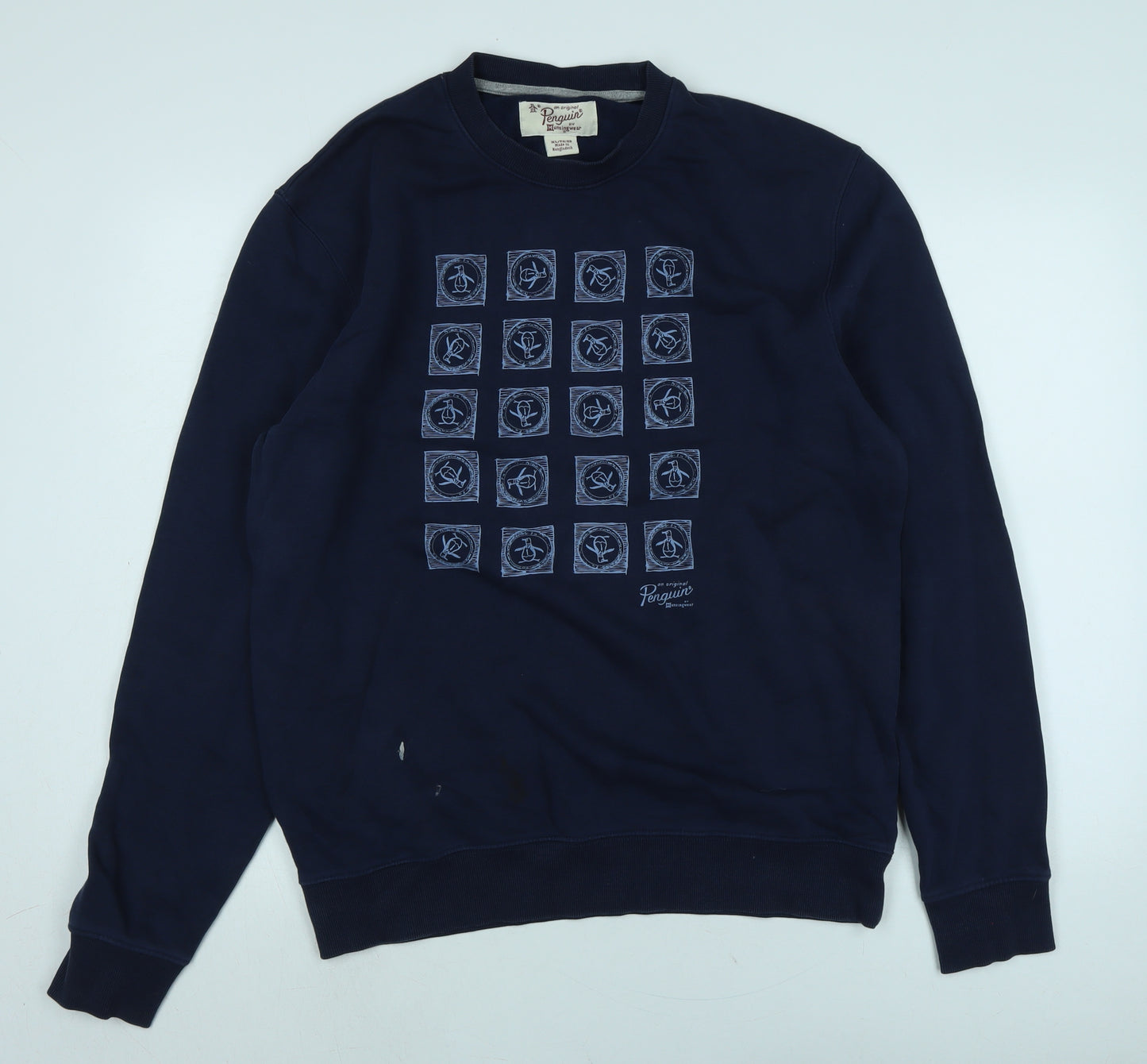 Penguin Mens Blue Cotton Pullover Sweatshirt Size XL - Penguin
