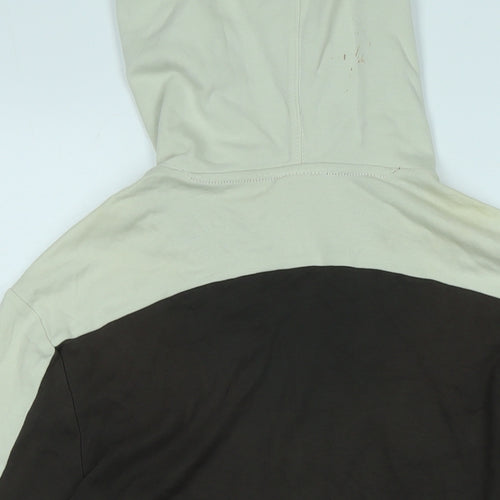 Raw Mens Brown Cotton Pullover Hoodie Size M - Raw
