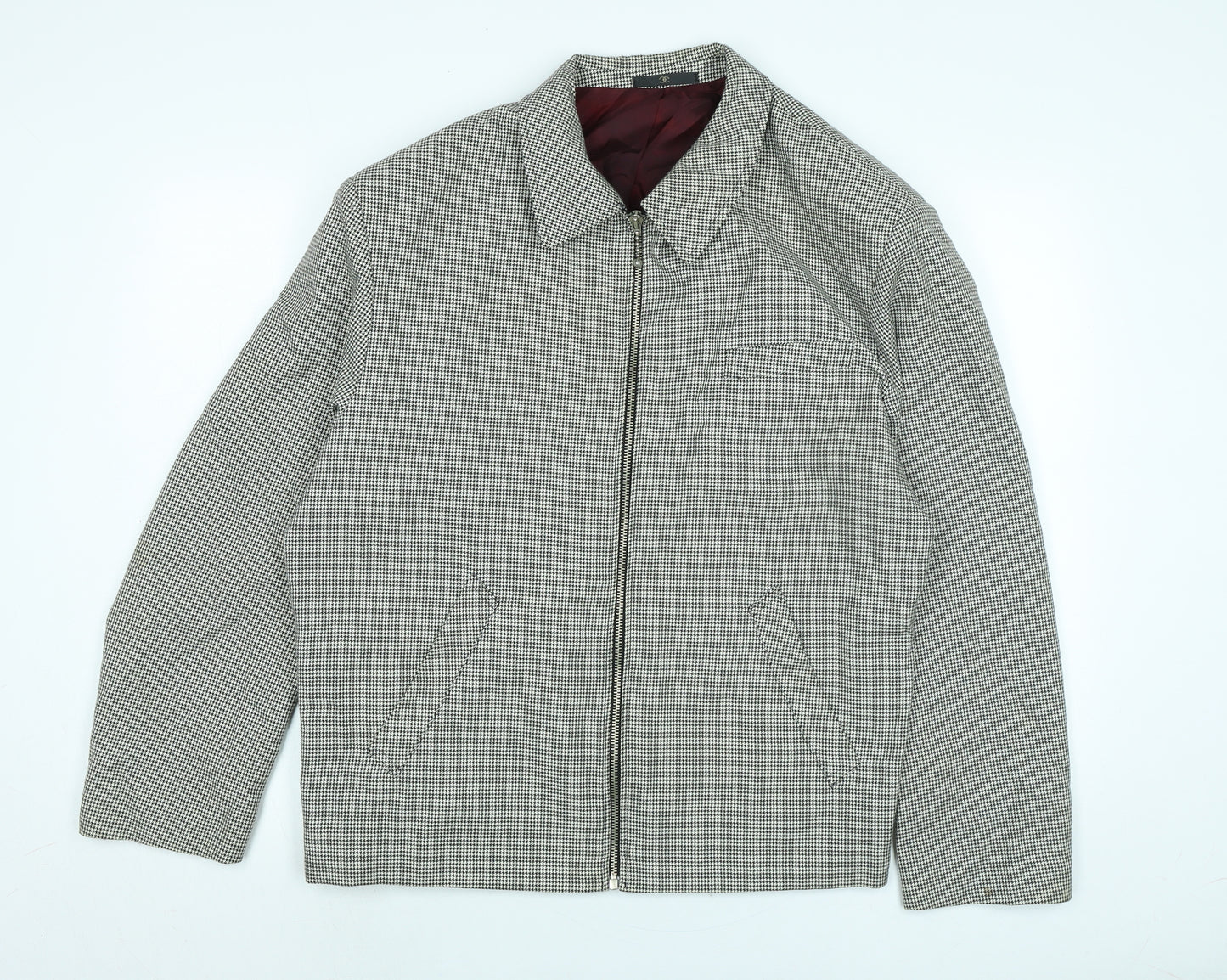 Ciro Citterio Mens Ivory Jacket Size XL Zip - Ciro Citterio
