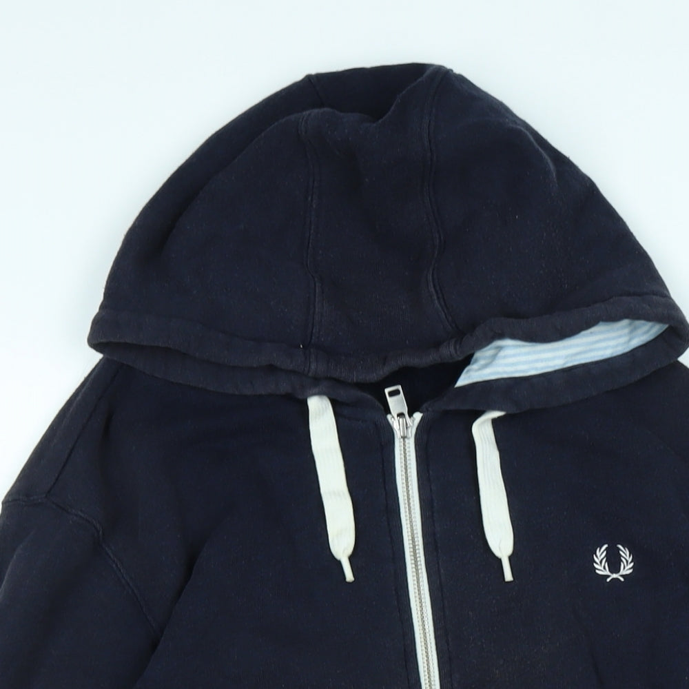 Fred Perry Mens Blue Jacket Size M Zip - Fred Perry