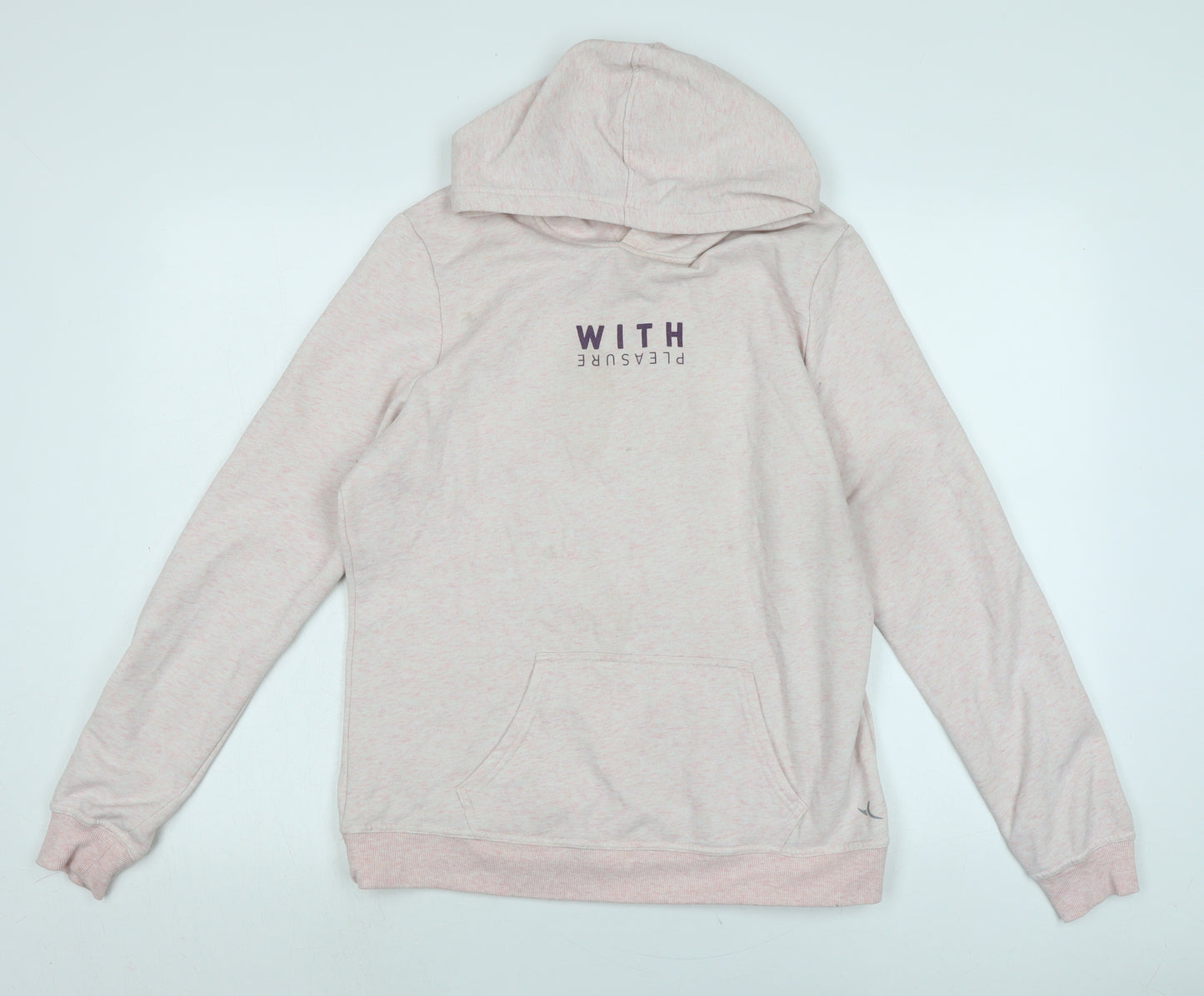 Decathalon Womens Pink Cotton Pullover Hoodie Size M - Decathalon