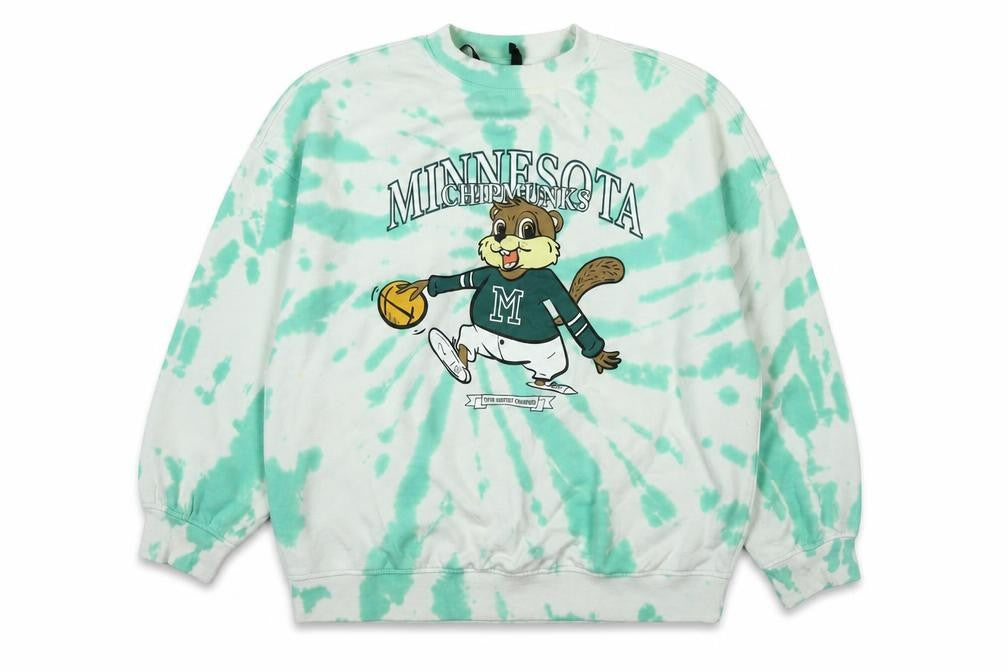 Front view of Divided women’s green cotton pullover sweatshirt, size M