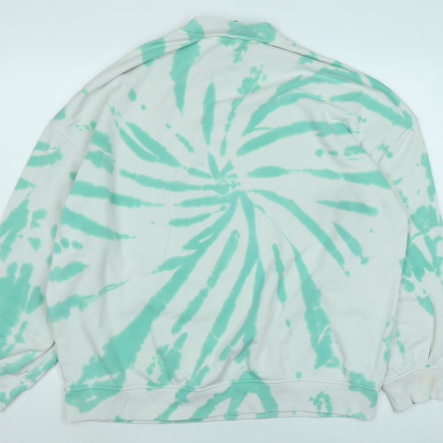 Divided Womens Green Cotton Pullover Sweatshirt Size M