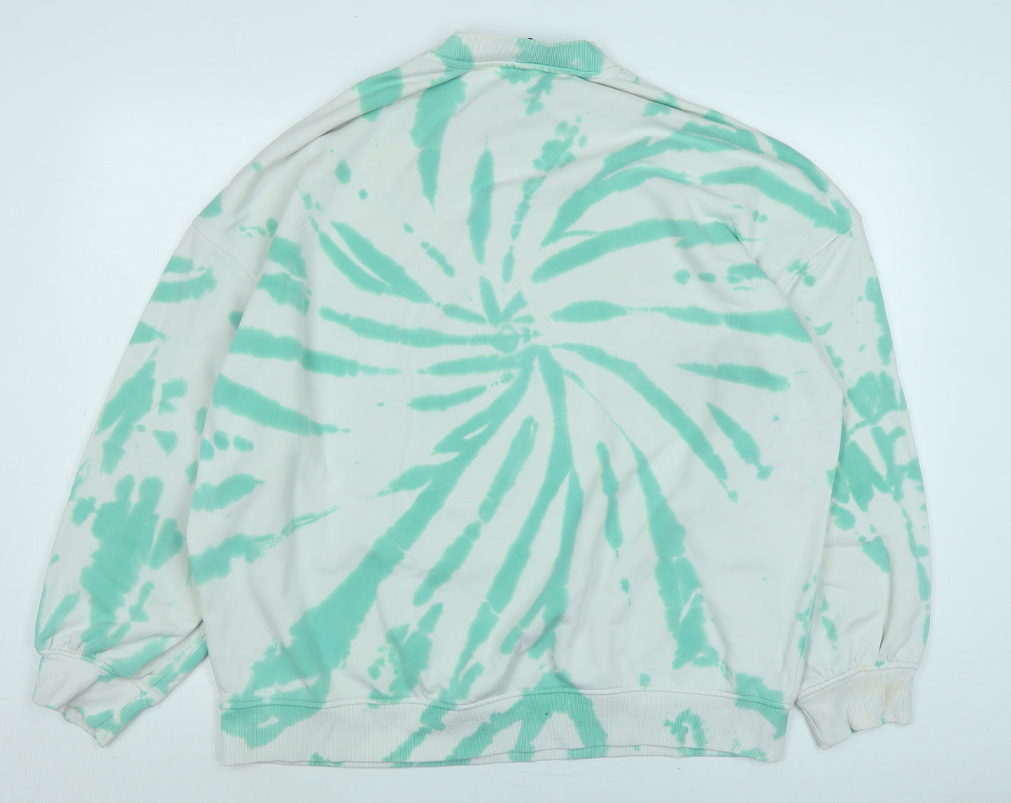 Divided Womens Green Cotton Pullover Sweatshirt Size M