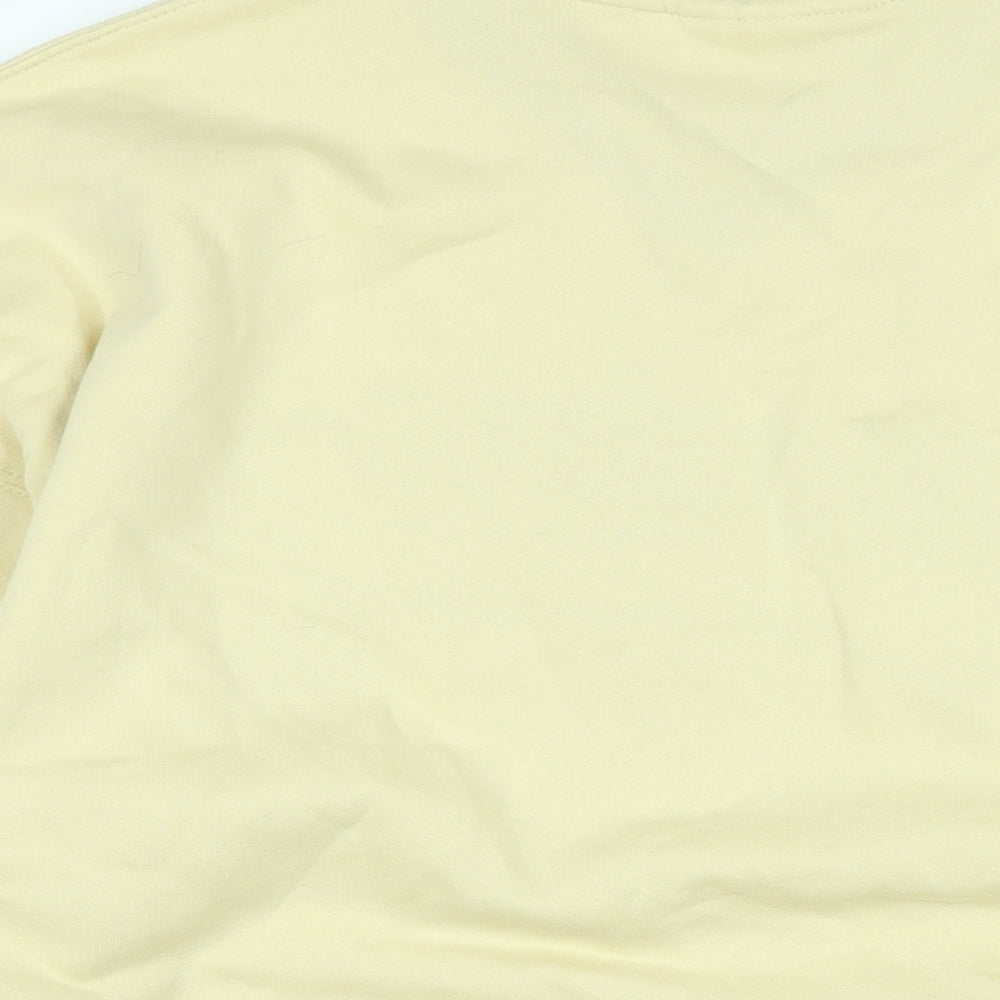 Pull&Bear Mens Ivory Polyester Pullover Sweatshirt Size M - Pull & Bear