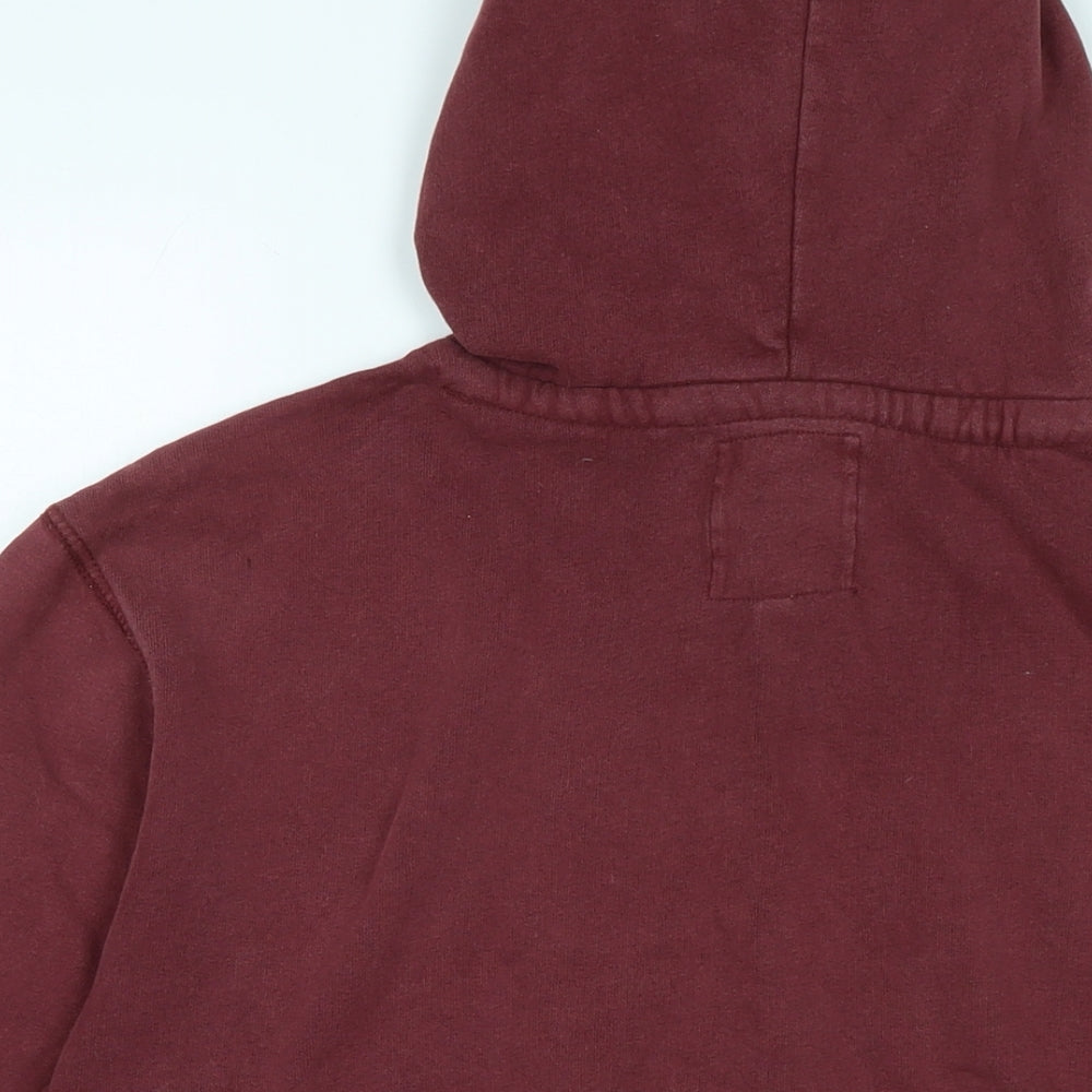 SoulCal&Co Mens Red Cotton Pullover Hoodie Size M - Soulcal & co