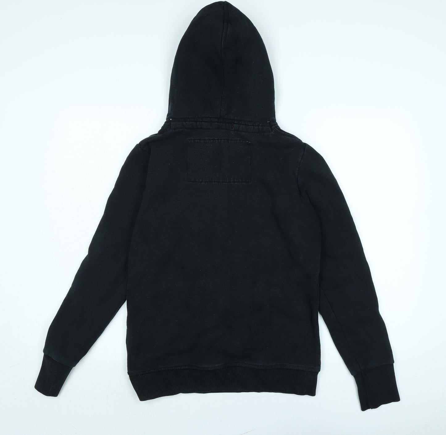 Superdry Mens Black Cotton Pullover Hoodie Size M - SUPERDRY