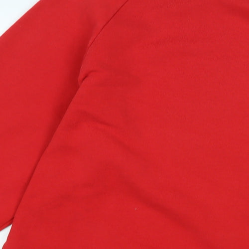 Screen Stars Mens Red Cotton Pullover Sweatshirt Size L - Screen Stars