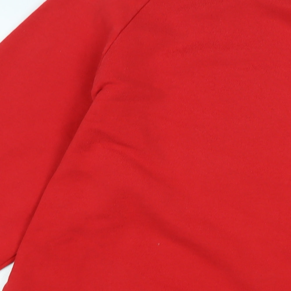 Screen Stars Mens Red Cotton Pullover Sweatshirt Size L - Screen Stars