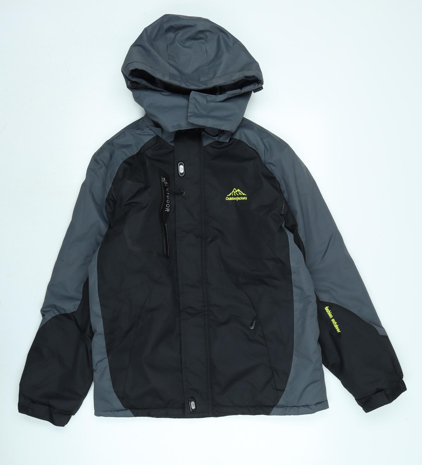 Outdoor Jackets Mens Black Anorak Jacket Size M Zip - Outdoor Jackets