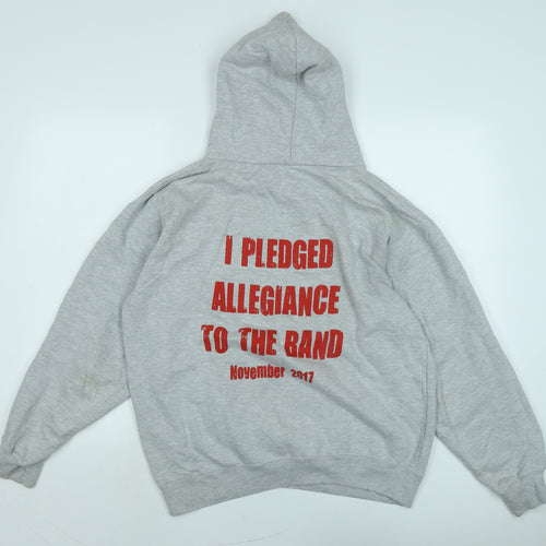 School of rock Mens Grey Cotton Pullover Hoodie Size M - School of rock