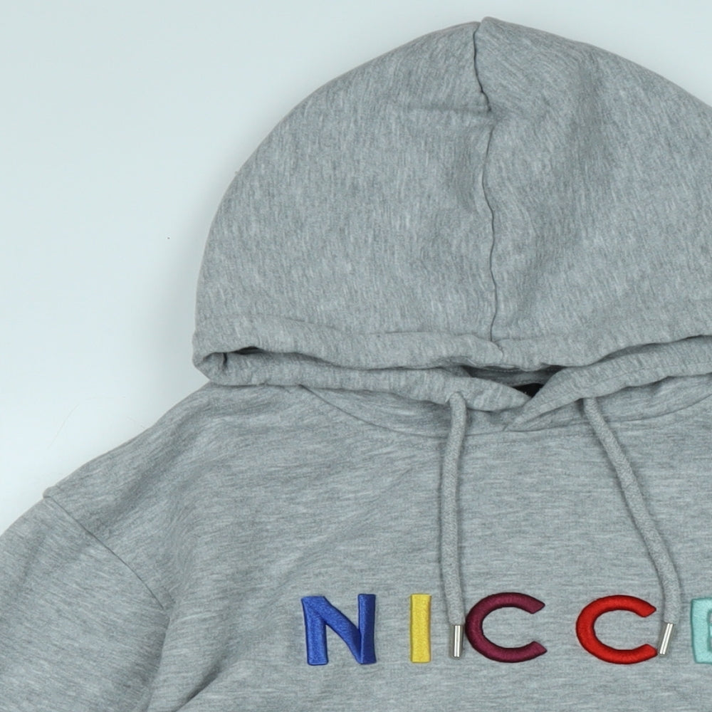 NICCE Mens Grey Cotton Pullover Hoodie Size M - Nicce