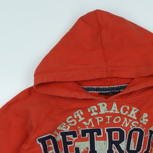 Cederwood state Mens Orange Cotton Pullover Hoodie Size M - Cedarwood state