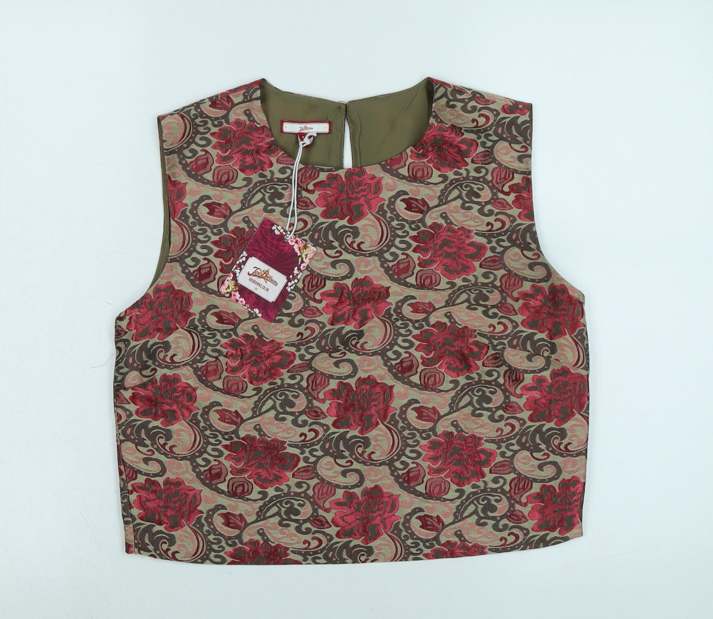 Joe Browns Womens Multicoloured Floral Polyester Basic Tank Size 10 Scoop Neck - Joe Browns