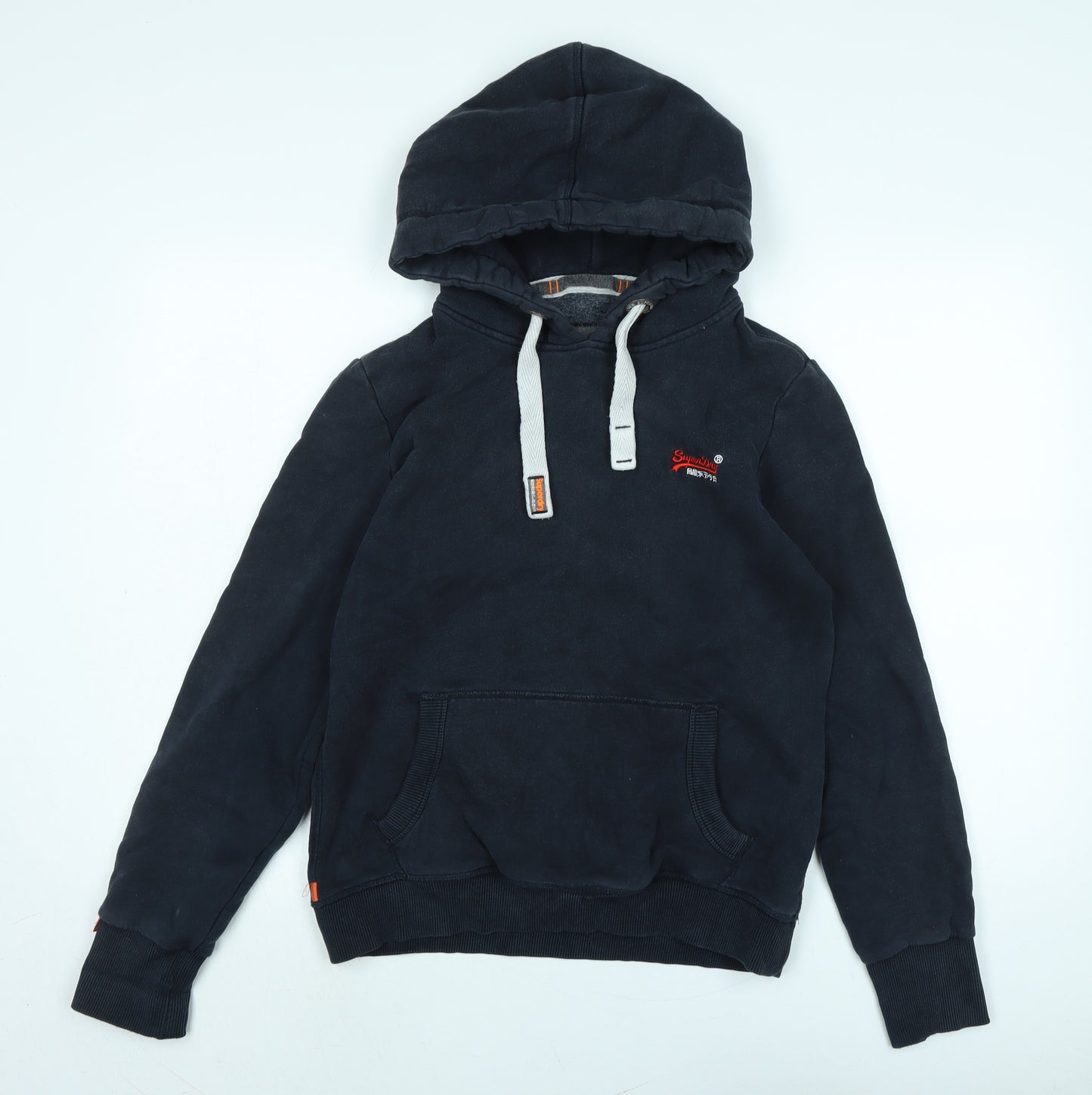 Superdry Mens Blue Cotton Pullover Hoodie Size M - SUPERDRY