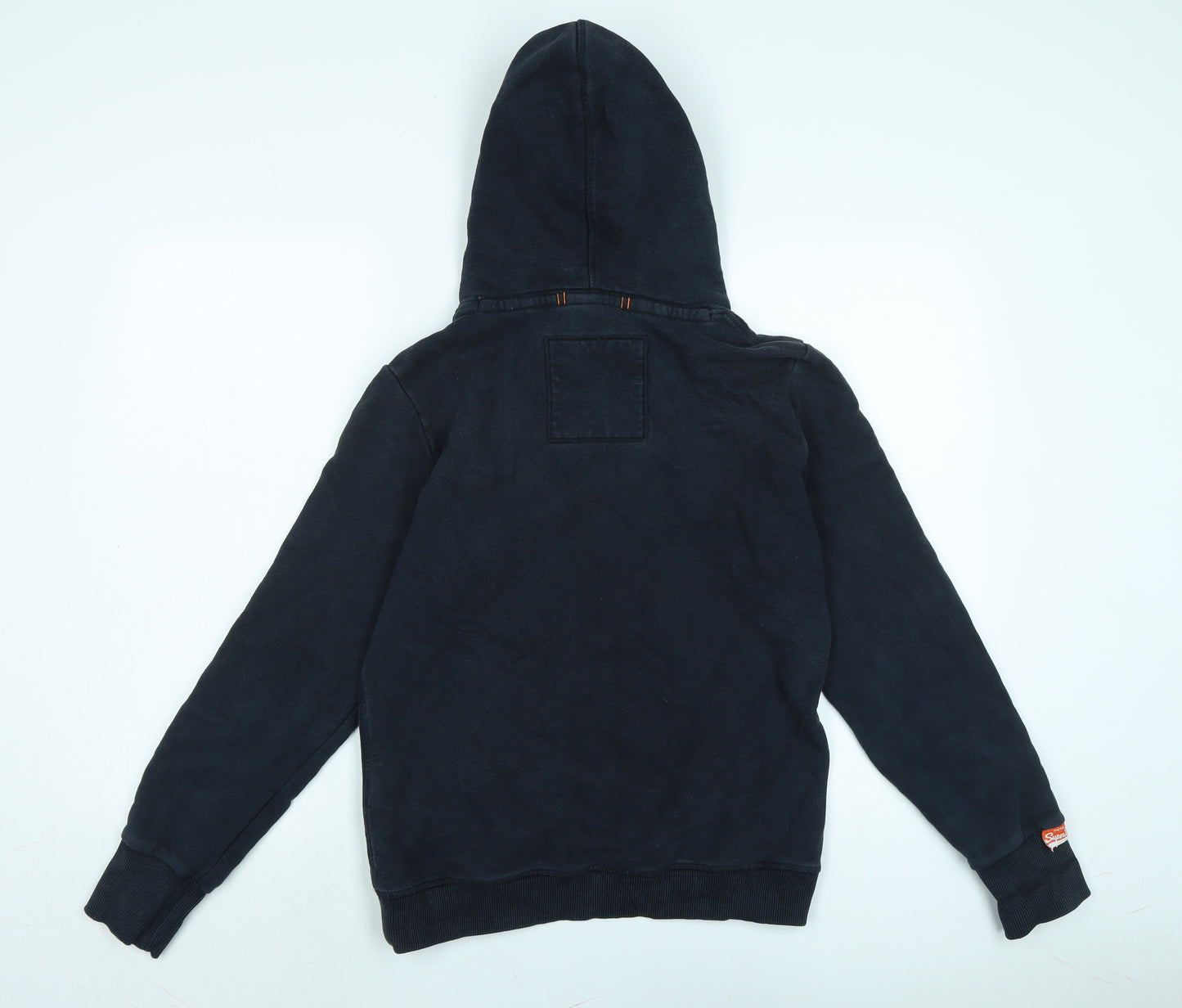 Superdry Mens Blue Cotton Pullover Hoodie Size M - SUPERDRY