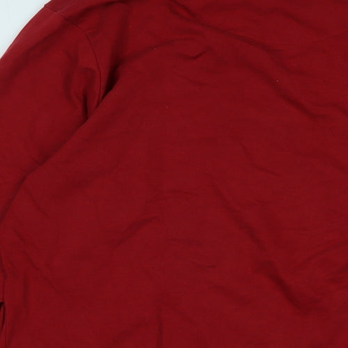 Pepe Jeans Mens Red Cotton Pullover Sweatshirt Size L - pepe Jeans
