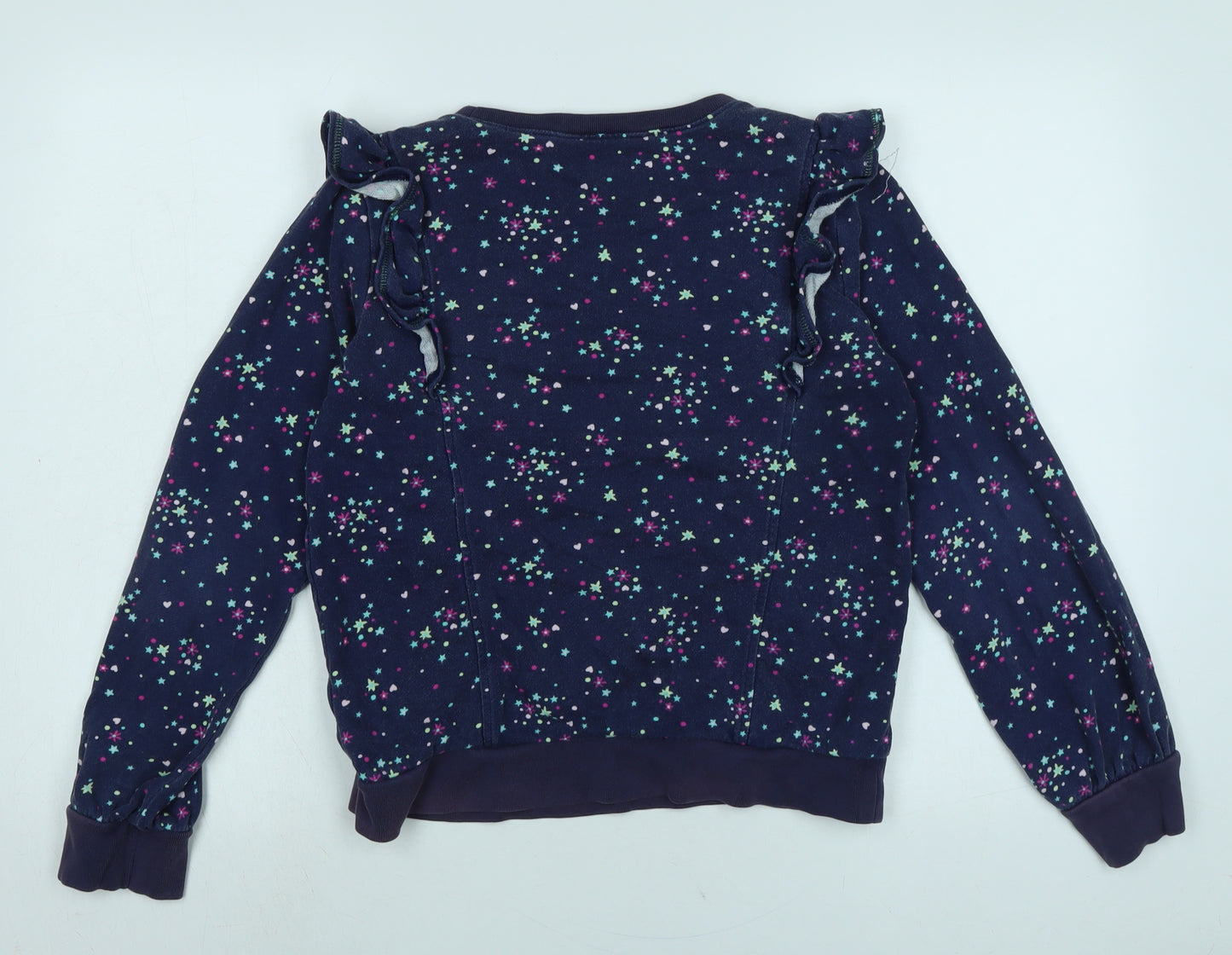 Lands End Womens Blue Cotton Pullover Sweatshirt Size L - Lands End