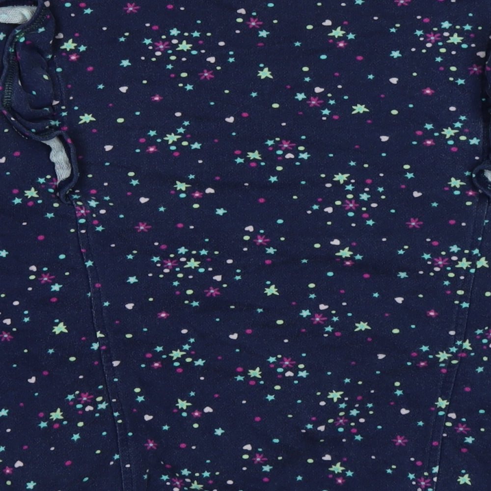 Lands End Womens Blue Cotton Pullover Sweatshirt Size L - Lands End